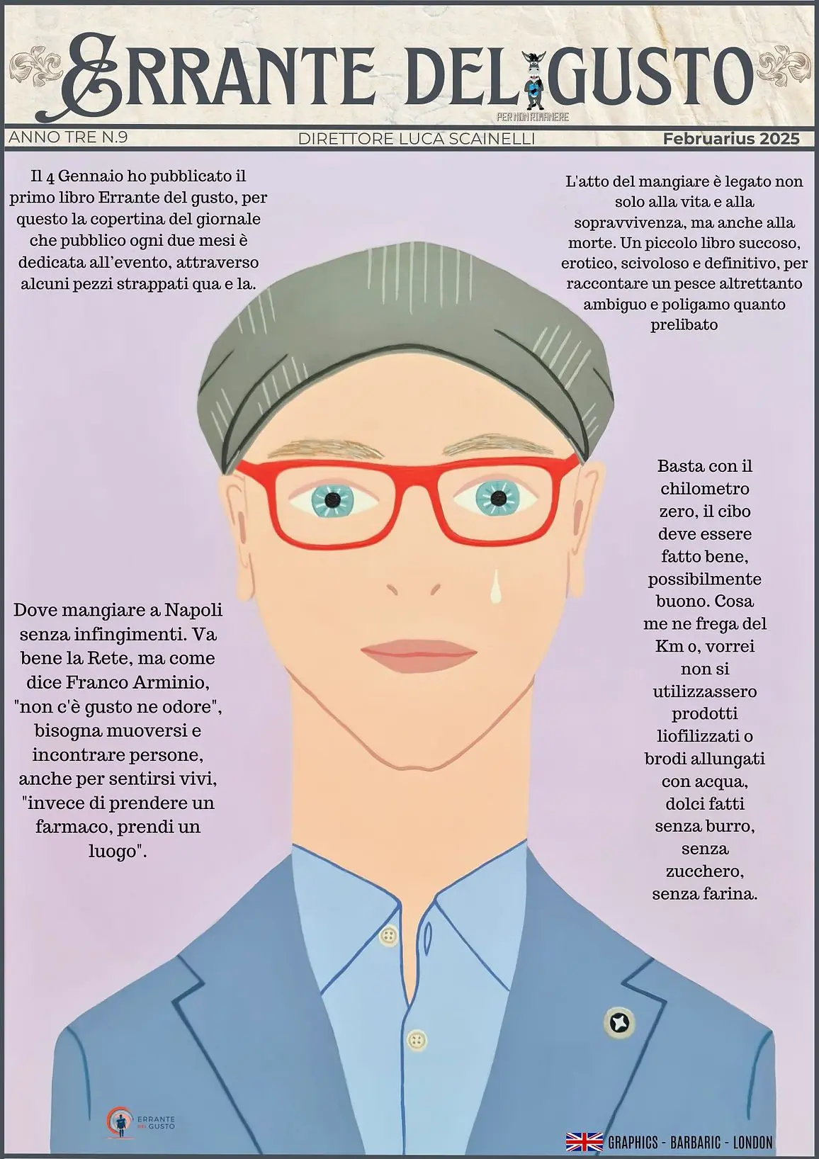 Errante del gusto il giornale di Febbraio 2025