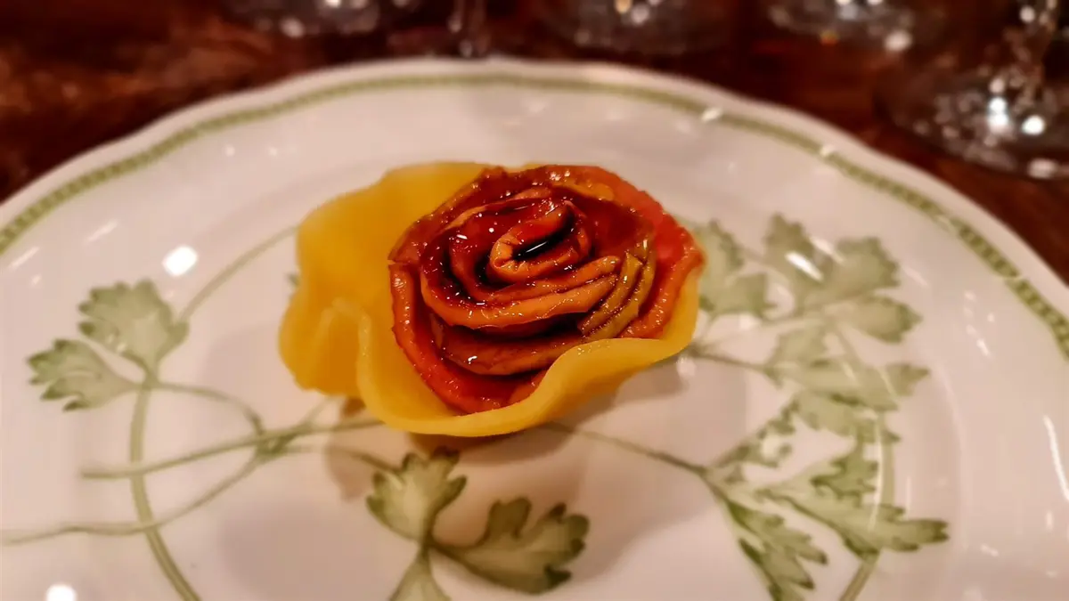 Ristorante Dina, Gussago: la rosa di pasta