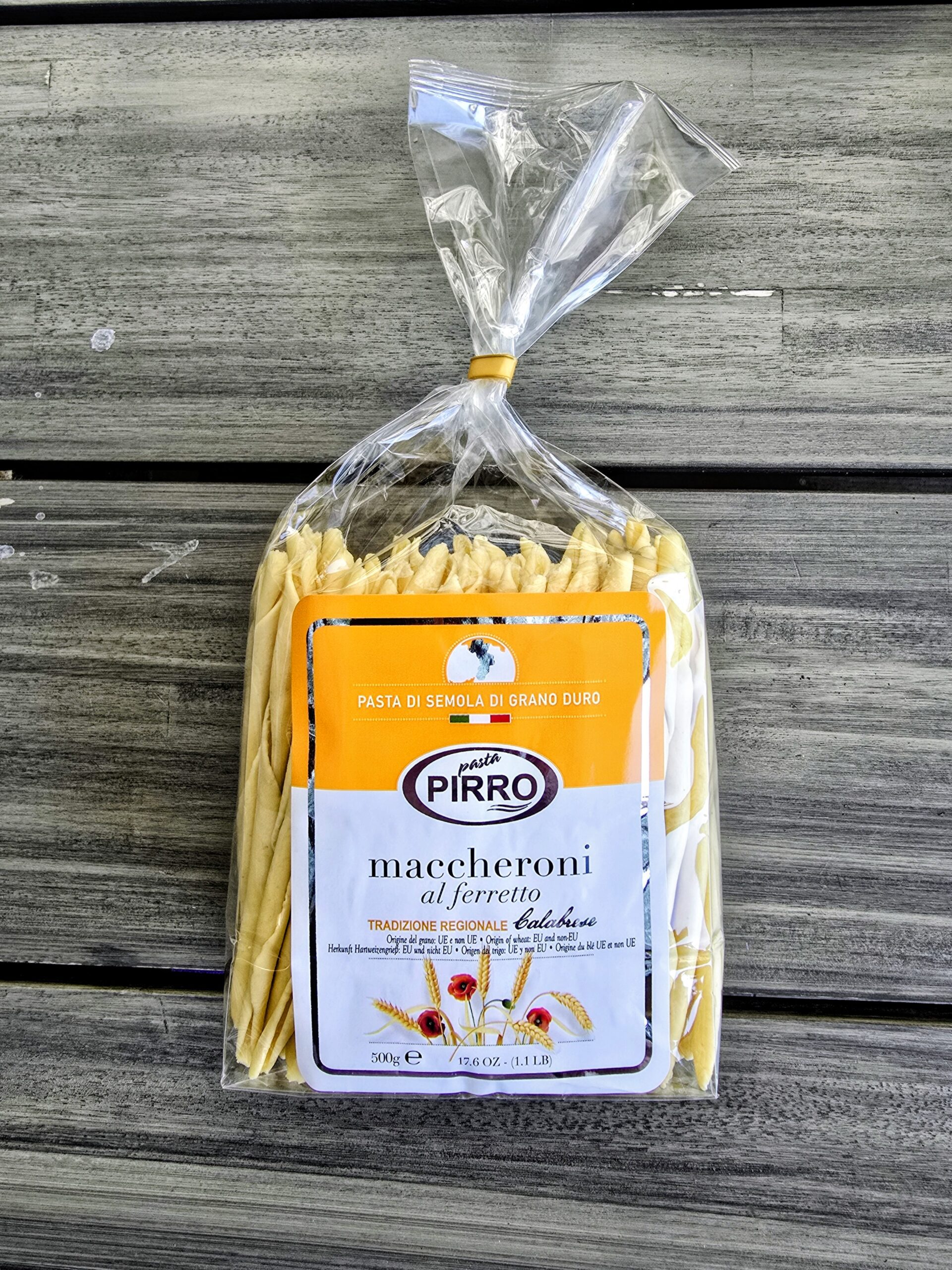Maccheroni al ferretto Pirro — versione secca