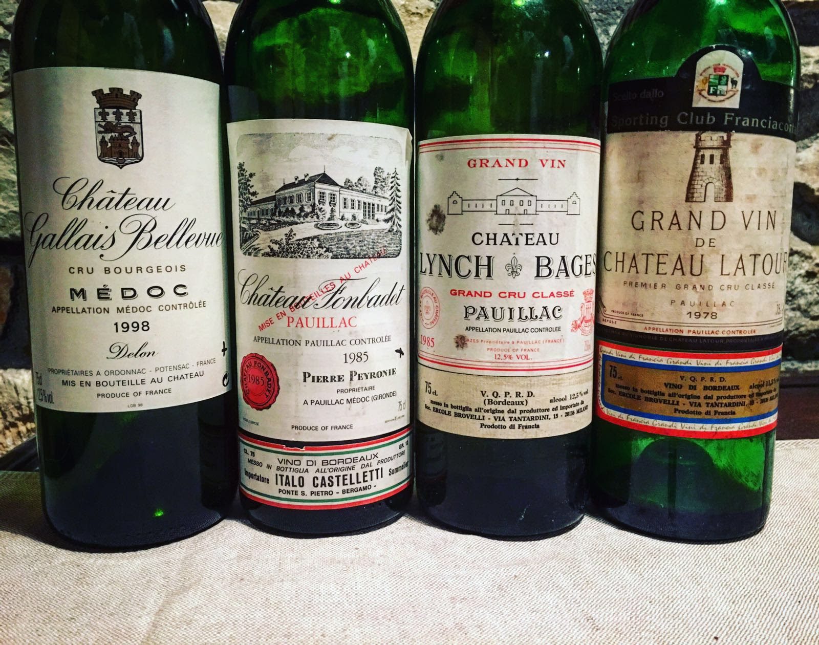 Château Latour 1978, la sera delle lacrime da Biava