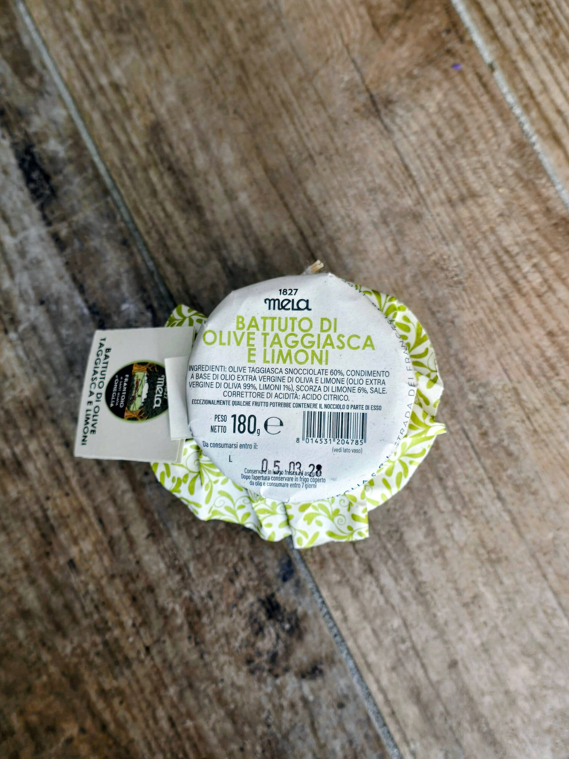 Battuto di olive Taggiasche e limoni — Frantoio Sant’Agata d’Oneglia, Imperia